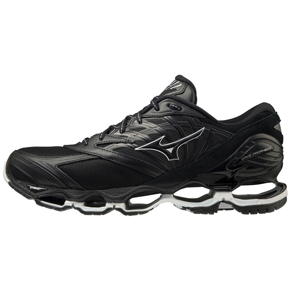 Scarpe Da Ginnastica Mizuno Wave Prophecy LS Kuro Uomo - Nere/Bianche - 71096-XBOV